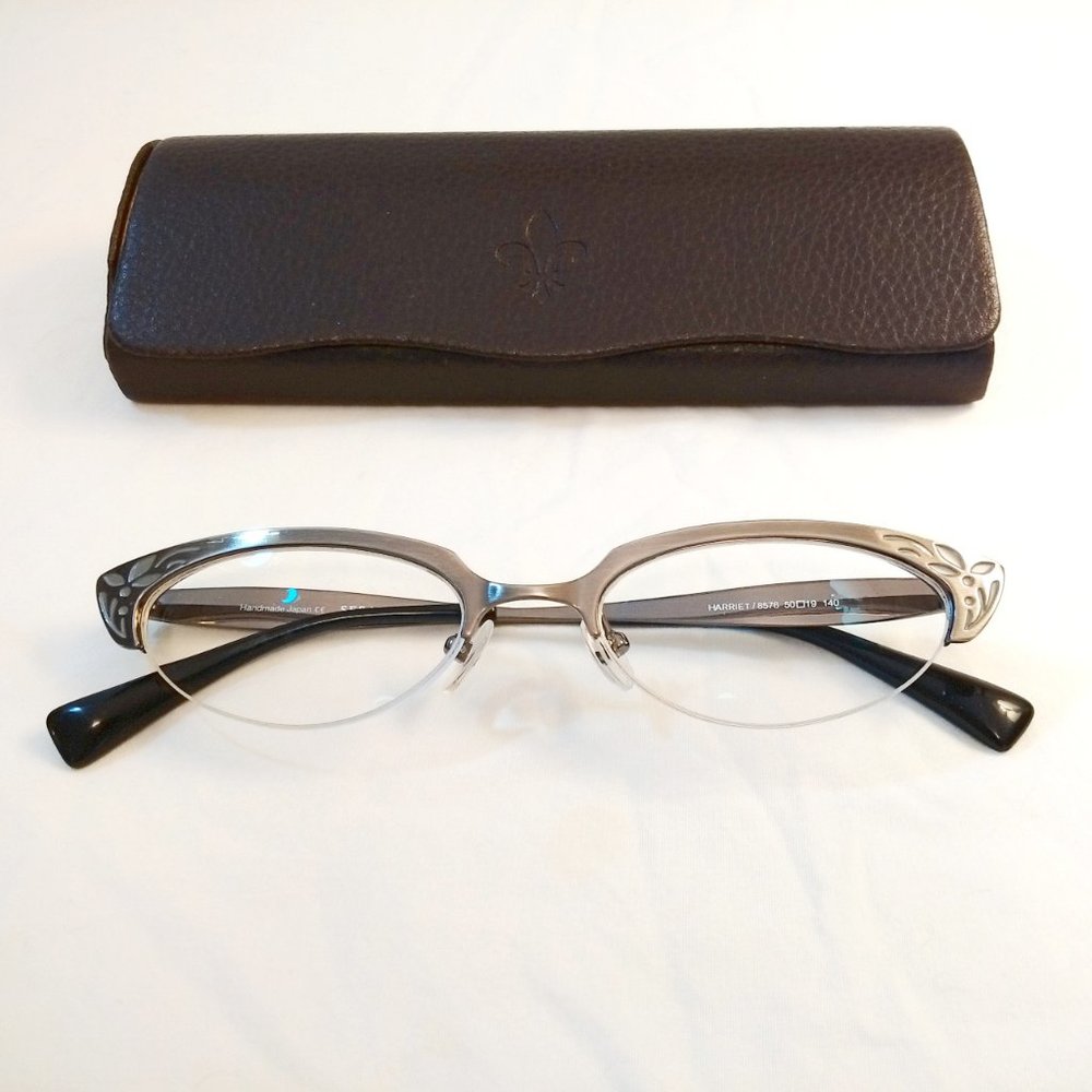 SERAPHIN Harriet Frame 8576 Matte Silver Eyeglasses